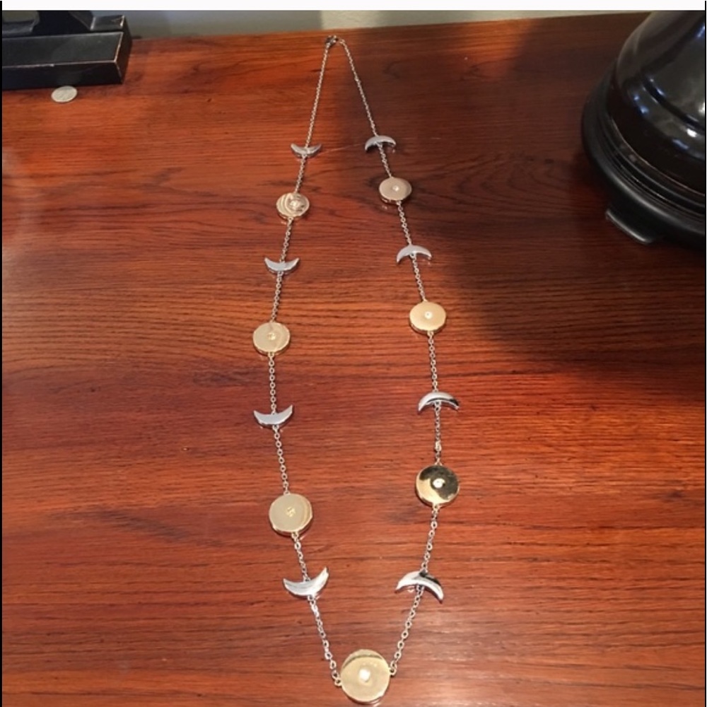 Stars ⭐️ & Moons 18” STERLING SLVR NECKLACE
